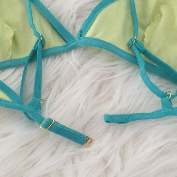 Bralette green and yellow - Picture 8 of 8
